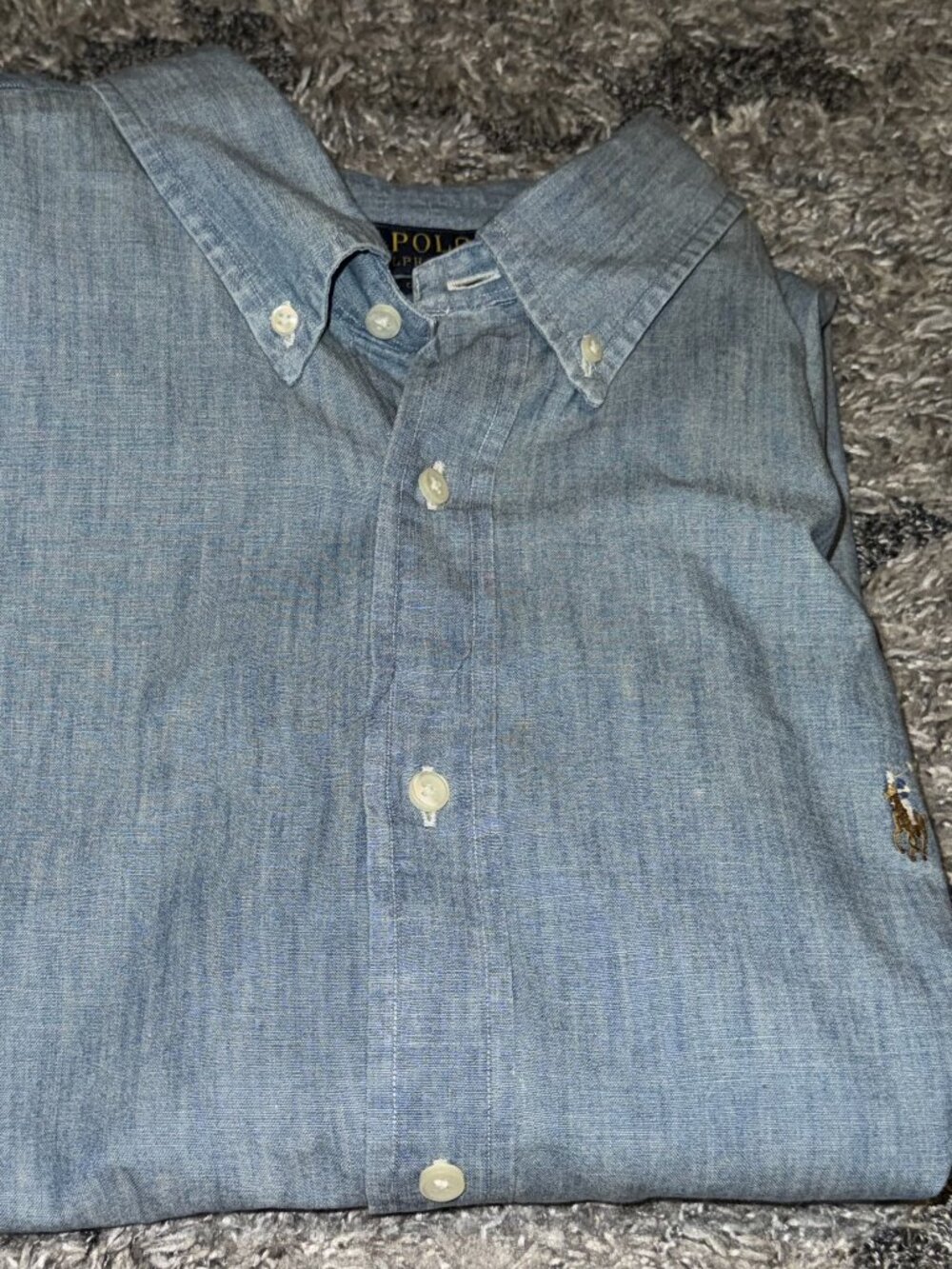 Men's Polo Ralph Lauren Chambray Shirt Classic Fit XXL